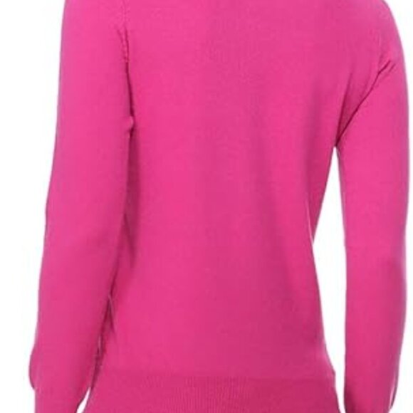 Womens Retro Vintage Long Sleeve Pullover Soft Knit Top Sweater White Colo Yemak - Picture 3 of 3